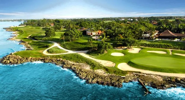 Coastal golf course and oceanfront real estate in the Dominican Republic