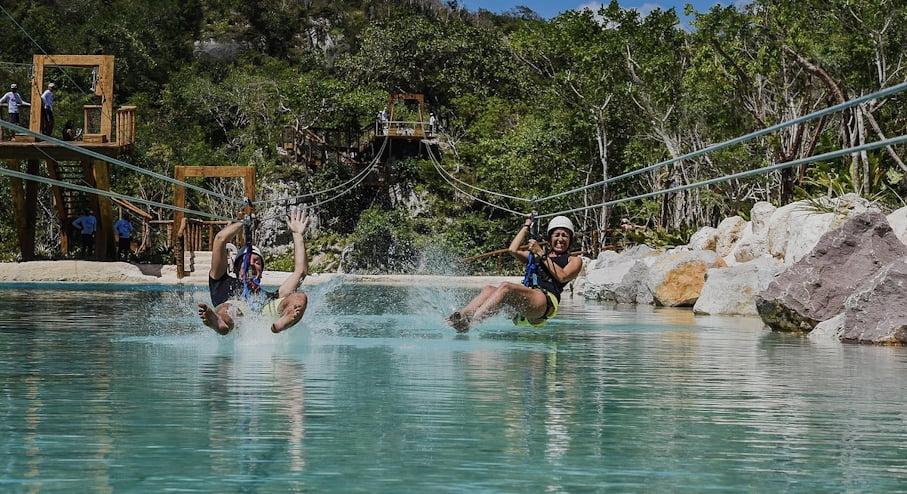 Scape Park in Cap Cana with rainforest canopy and eco trails